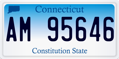 CT license plate AM95646