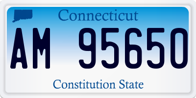 CT license plate AM95650