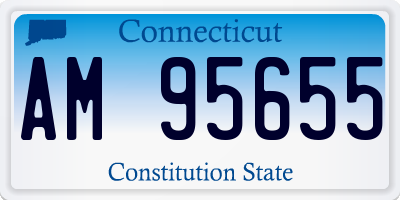CT license plate AM95655