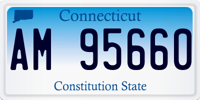 CT license plate AM95660