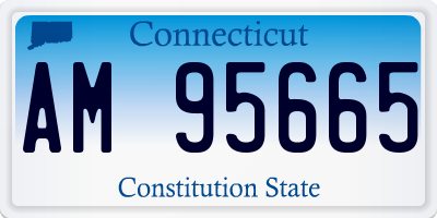 CT license plate AM95665
