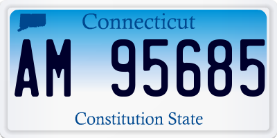 CT license plate AM95685