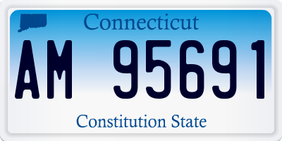 CT license plate AM95691