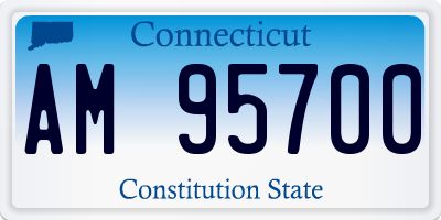 CT license plate AM95700