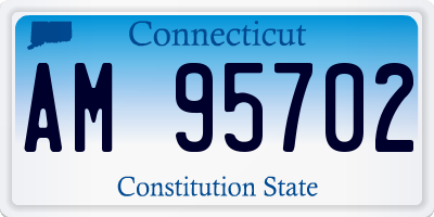 CT license plate AM95702