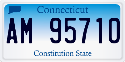 CT license plate AM95710