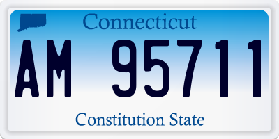 CT license plate AM95711