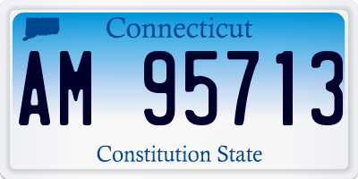 CT license plate AM95713