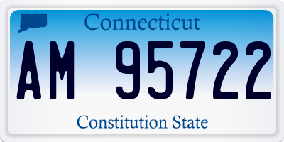 CT license plate AM95722