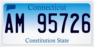 CT license plate AM95726