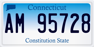 CT license plate AM95728