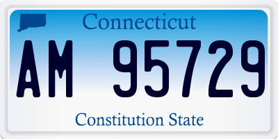CT license plate AM95729