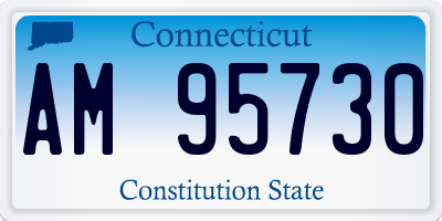 CT license plate AM95730