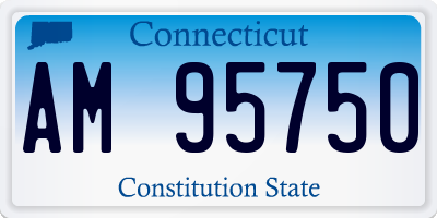 CT license plate AM95750