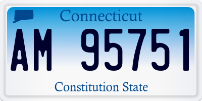 CT license plate AM95751