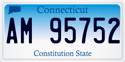 CT license plate AM95752