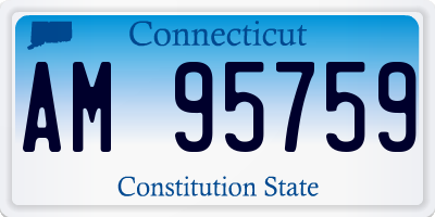 CT license plate AM95759