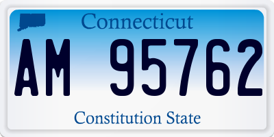 CT license plate AM95762