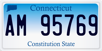 CT license plate AM95769