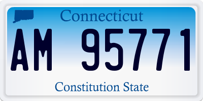 CT license plate AM95771