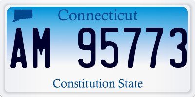 CT license plate AM95773