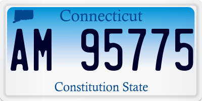 CT license plate AM95775