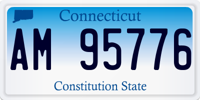 CT license plate AM95776