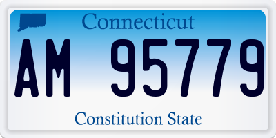 CT license plate AM95779