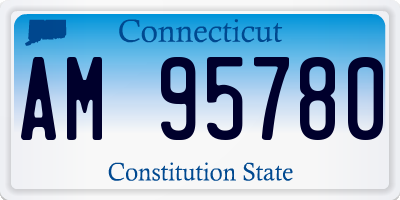 CT license plate AM95780