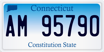 CT license plate AM95790