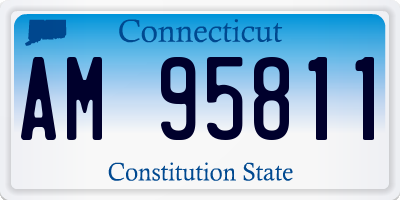 CT license plate AM95811