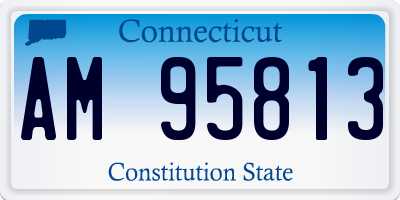 CT license plate AM95813