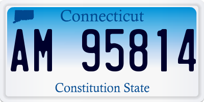CT license plate AM95814