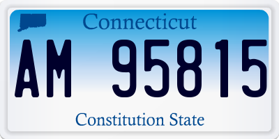 CT license plate AM95815
