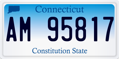 CT license plate AM95817