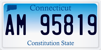 CT license plate AM95819