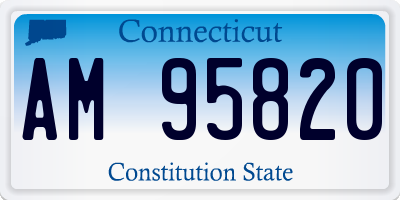 CT license plate AM95820