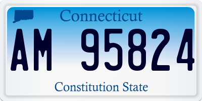CT license plate AM95824