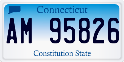 CT license plate AM95826