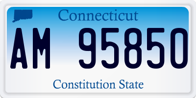 CT license plate AM95850