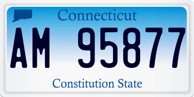 CT license plate AM95877