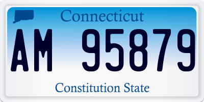 CT license plate AM95879