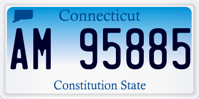 CT license plate AM95885
