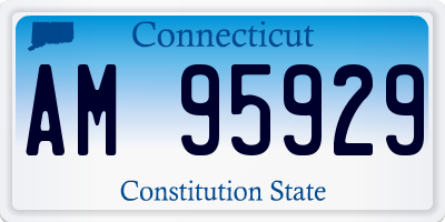 CT license plate AM95929