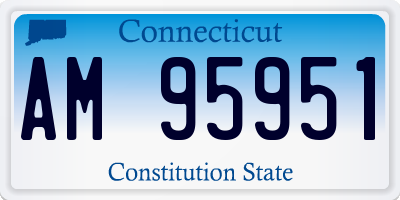 CT license plate AM95951