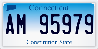 CT license plate AM95979