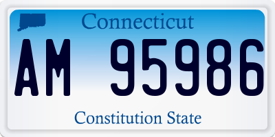 CT license plate AM95986