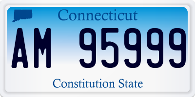 CT license plate AM95999