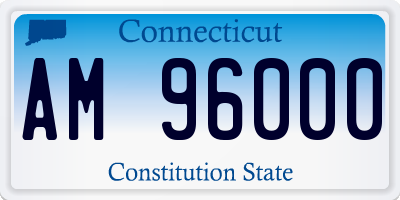 CT license plate AM96000