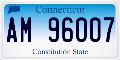CT license plate AM96007